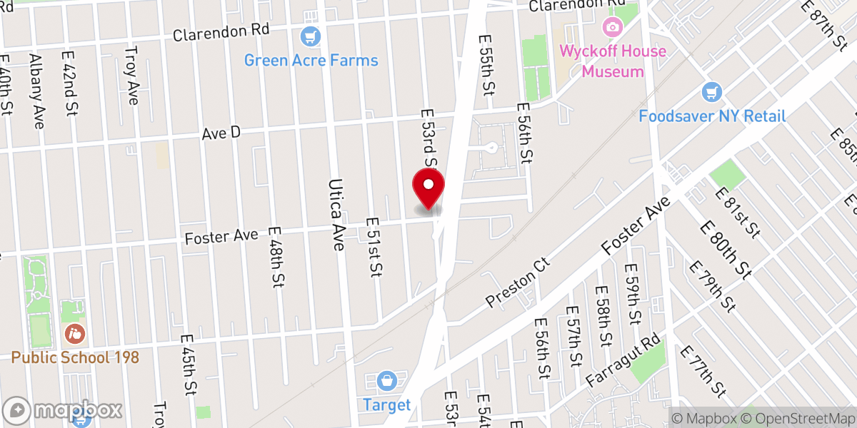 Map showing location of Bible Speaks Church of Christ