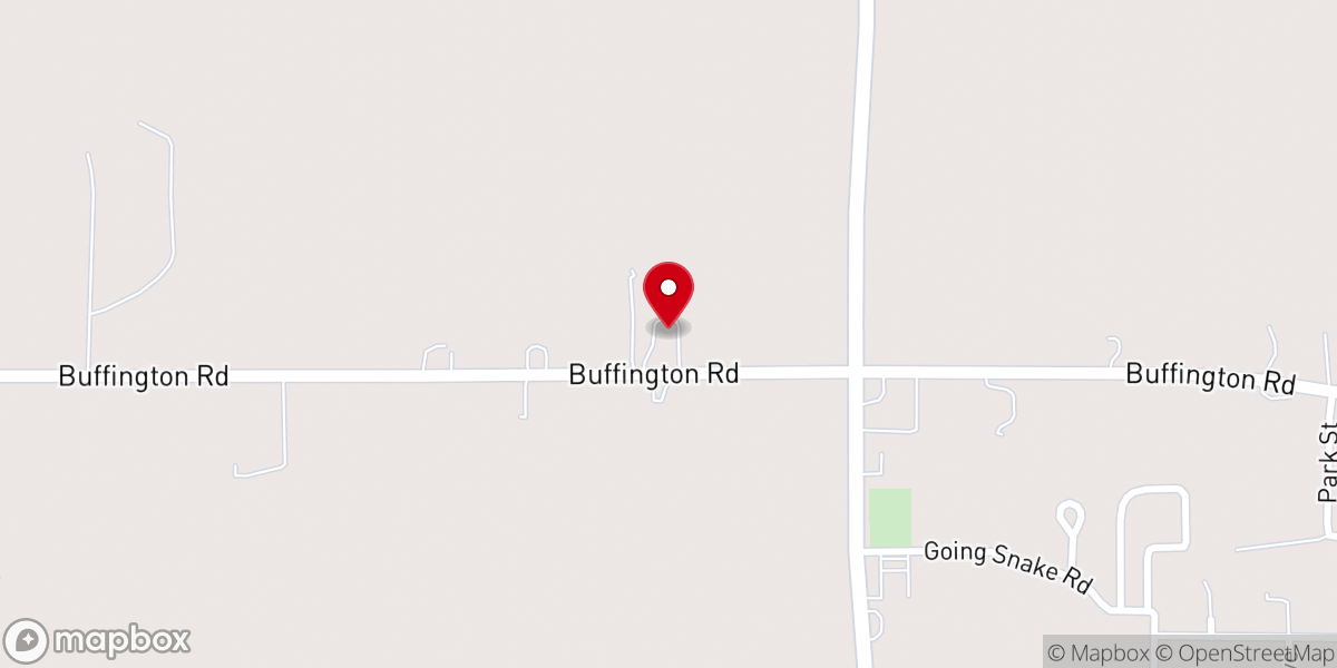 Map showing location of Bethany Holiness Church