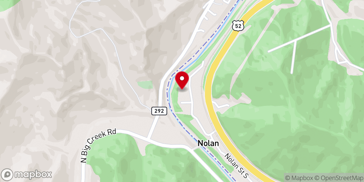 Map showing location of Nolan Street Church (Formerly Nolan Free Will Baptist)