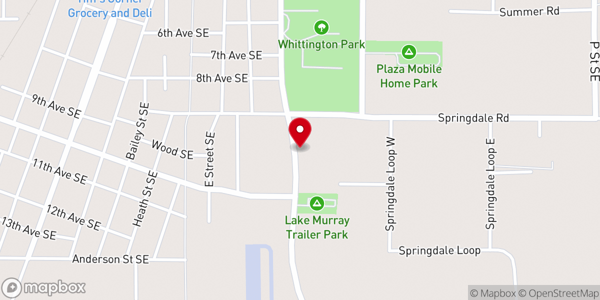 Map showing location of TLC Ardmore