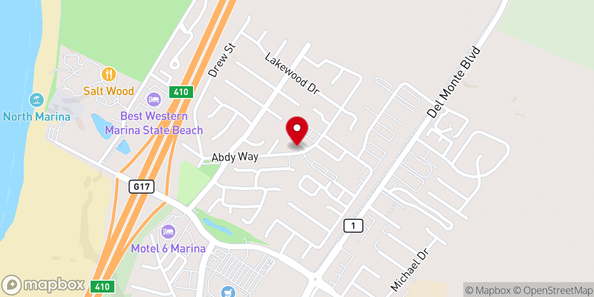 Map showing location of Holy Assembly Missionary Baptist