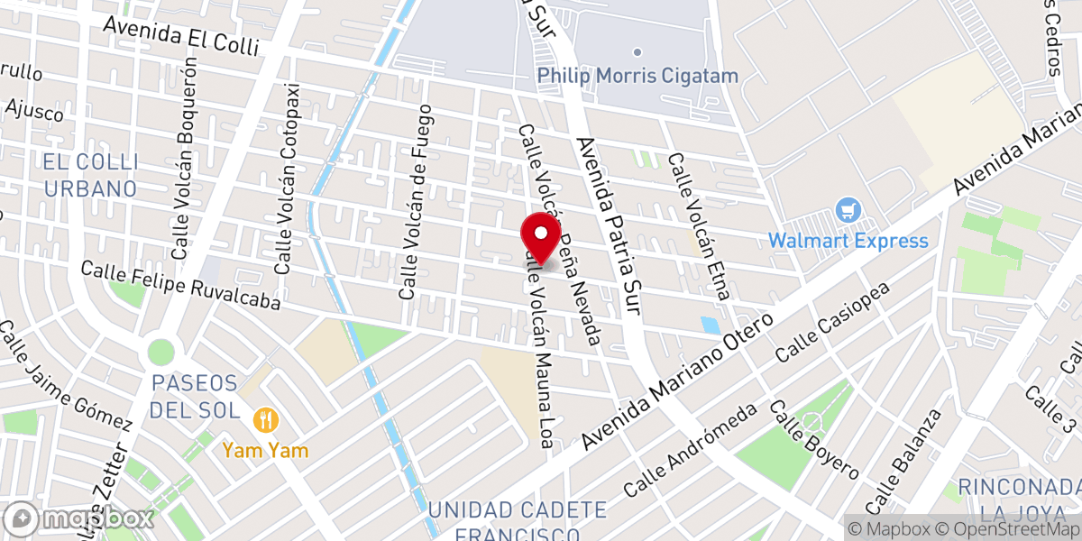 Map showing location of Templo Cristiano Biblico Fundamental