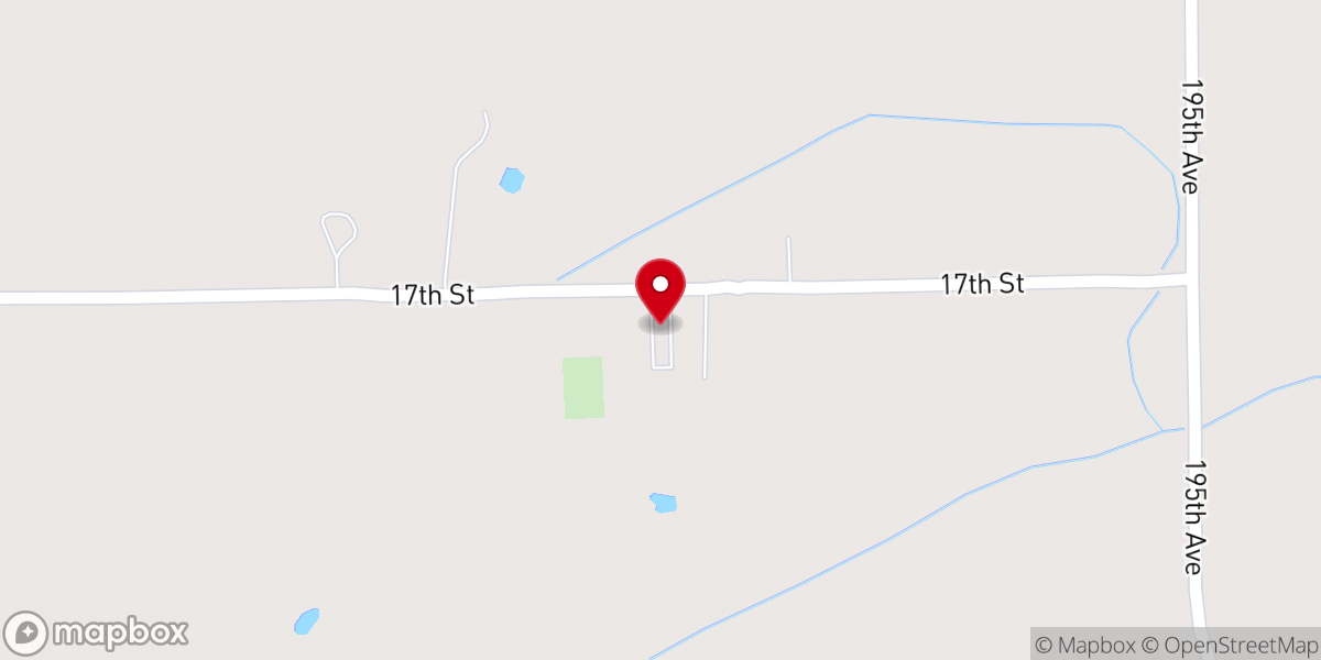 Map showing location of Our Savior's Lutheran Church