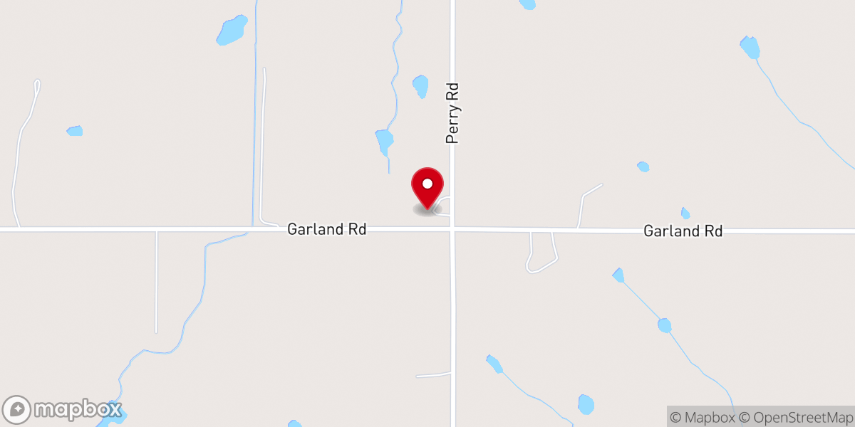 Map showing location of Perry Freewill Baptist Church
