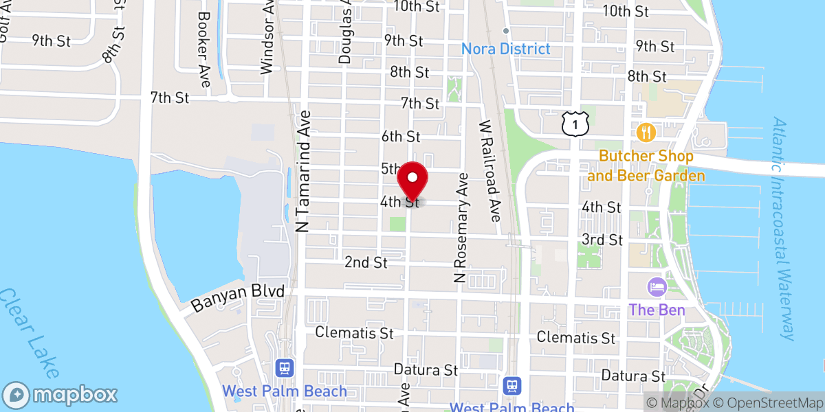 Map showing location of St Patrick's Episcopal Church