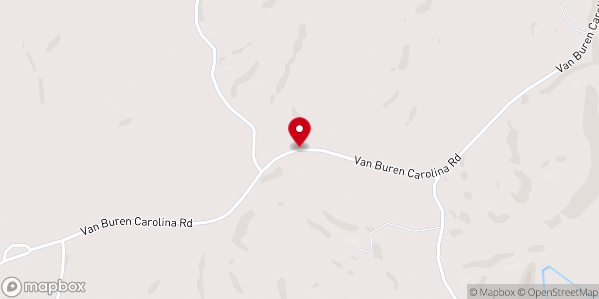 Map showing location of New Bethel Baptist Church