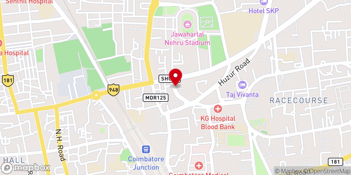 Map showing location of CSI Immanuel Church