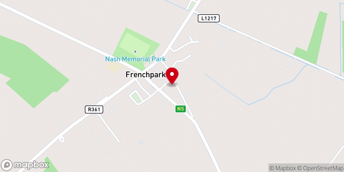 Map showing location of Saint Asicus' Church, Frenchpark