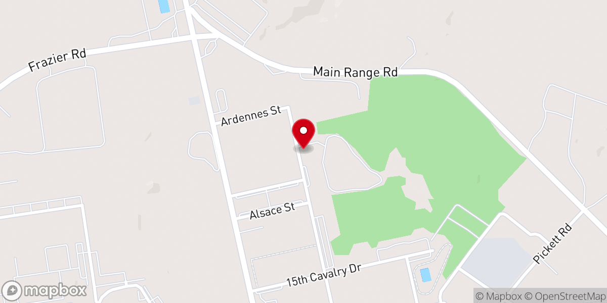 Map showing location of O'Neill Chapel