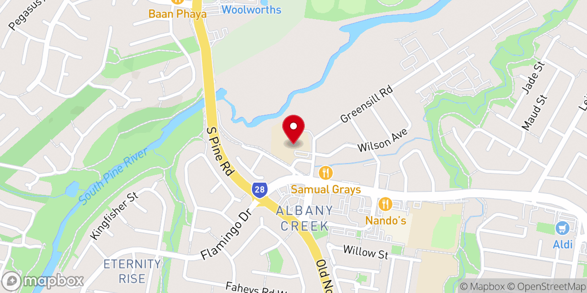 Map showing location of Good Shepherd Baptist Church
