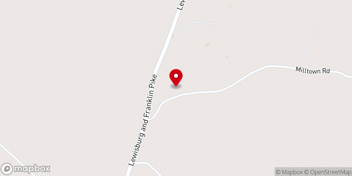 Map showing location of New Hebron Church