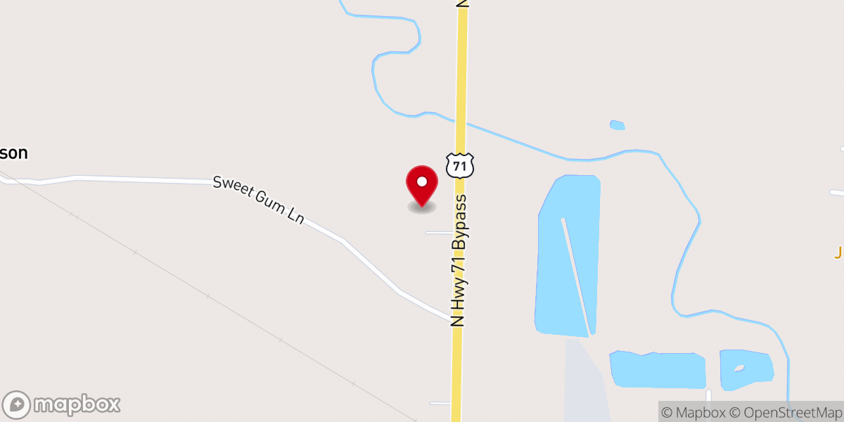 Map showing location of Harvest Church