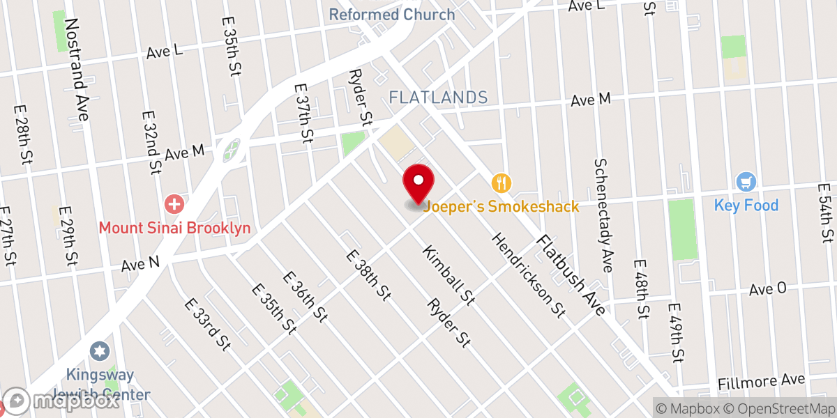 Map showing location of Kehal Tiferes Avrohom Ziditshov KTA