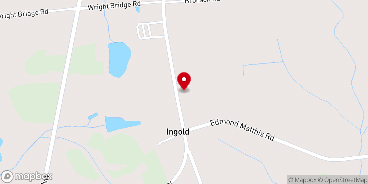 Map showing location of Ingold Baptist Church Inc