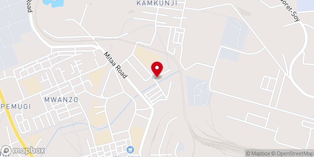 Map showing location of ELDORET PENTECOSTAL CHURCH (KIDIWA PAG K)