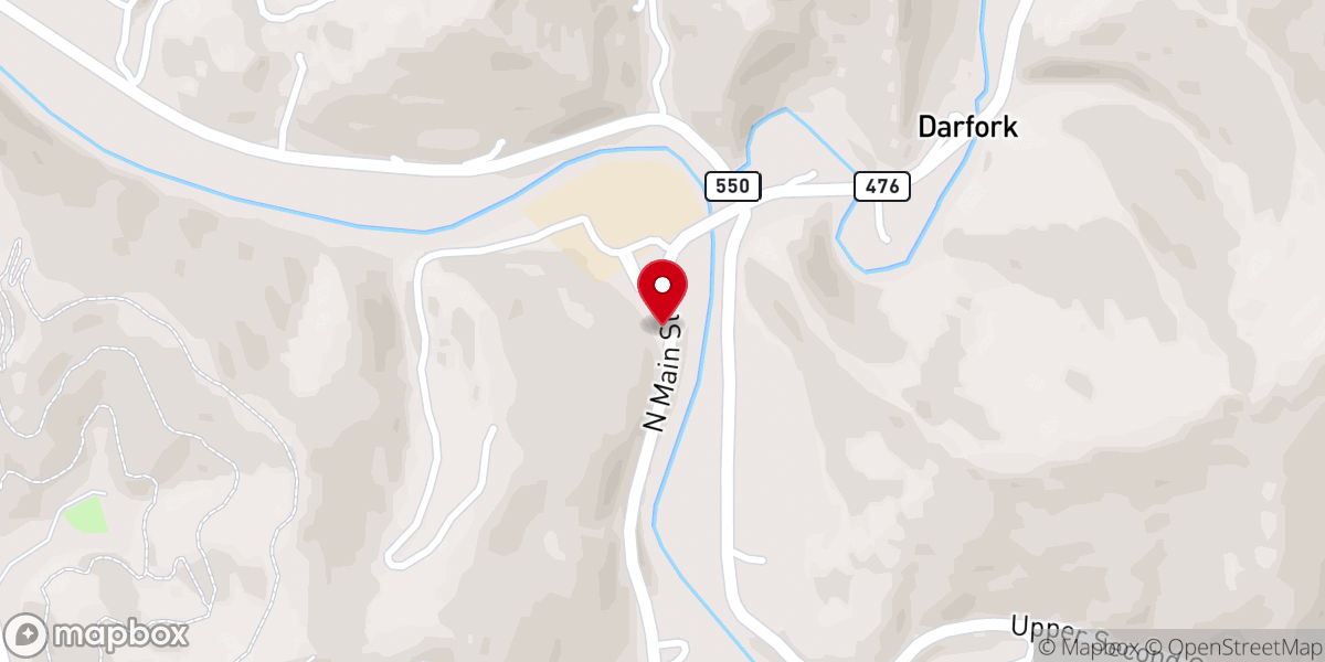 Map showing location of Trinity Pentecostal Church
