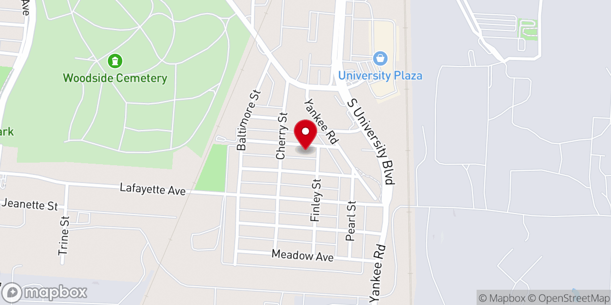 Map showing location of Smith Avenue First Church of God