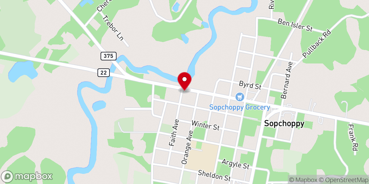 Map showing location of Spirit Life church