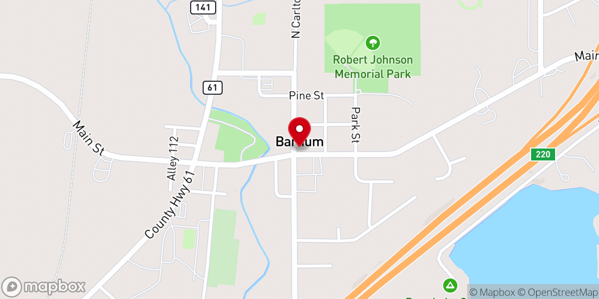 Map showing location of Jesus Center Church