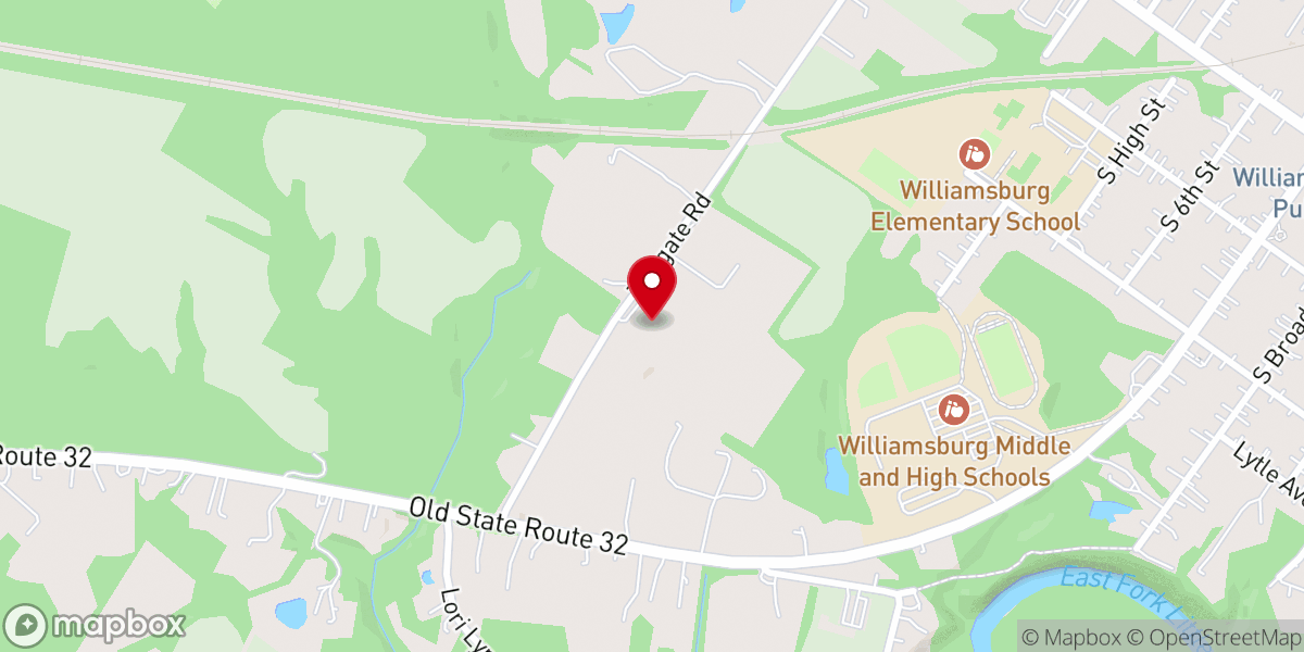 Map showing location of Clear Mountain Community Church