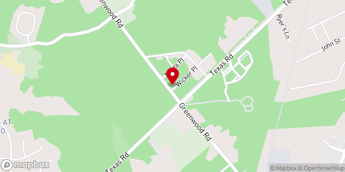 Map showing location of Wicker Memorial Baptist Church