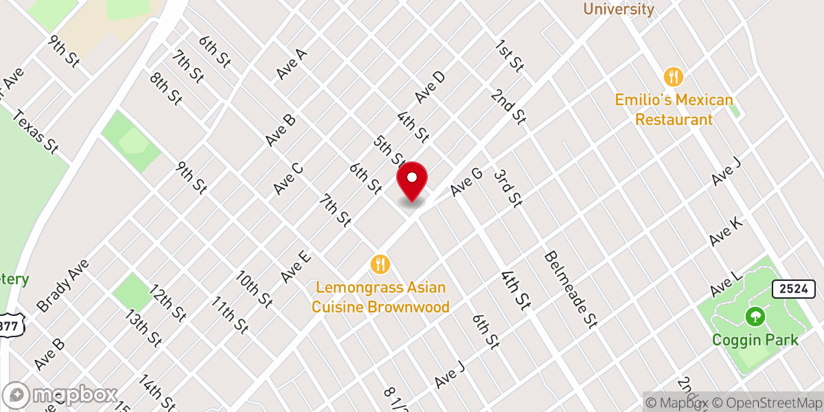 Map showing location of Coggin Connection Center