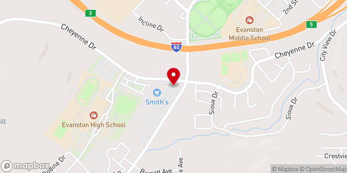 Map showing location of Trinity Lutheran Church