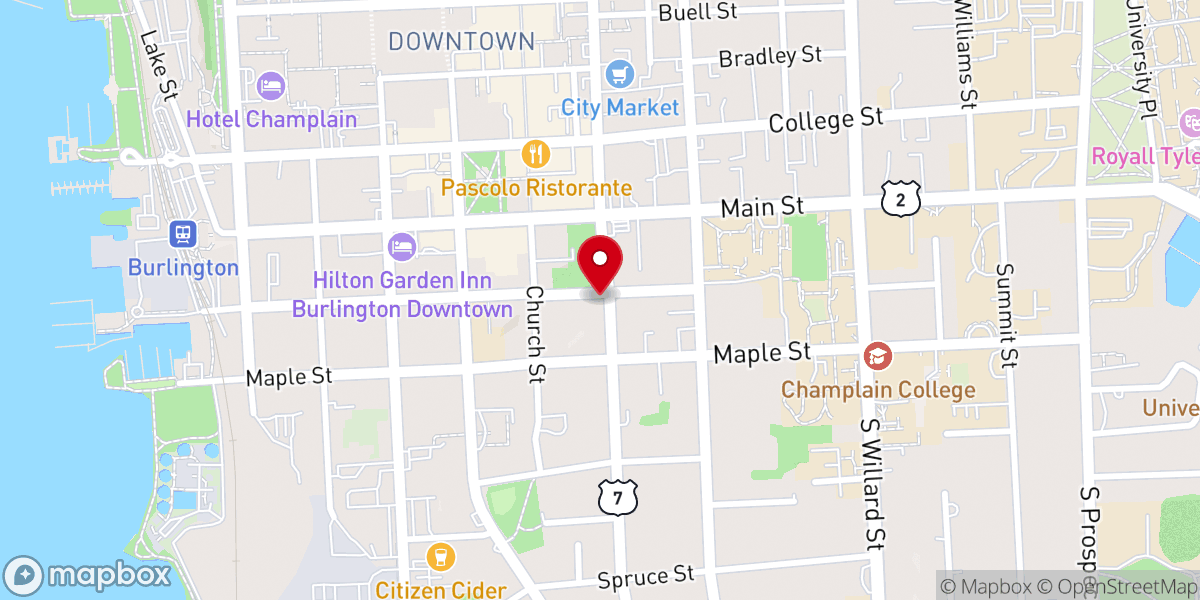 Map showing location of Shambhala Meditation Center of White River