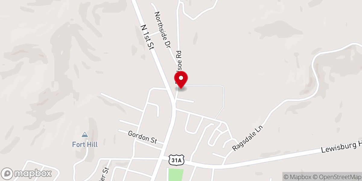 Map showing location of Greater Richland Creek Association