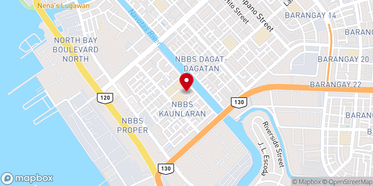 Map showing location of San Lorenzo Ruiz and Companion Martyrs Parish Church - Kaunlaran Village, Navotas City (Diocese of Kalookan)