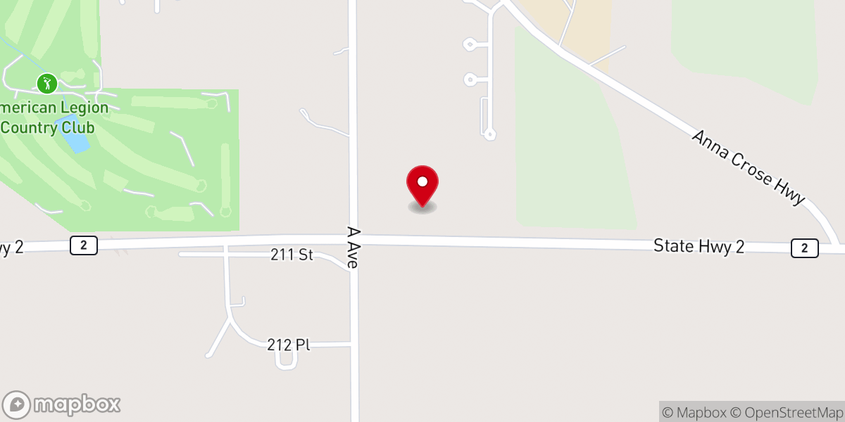 Map showing location of Shenandoah Congregation, Community of Christ