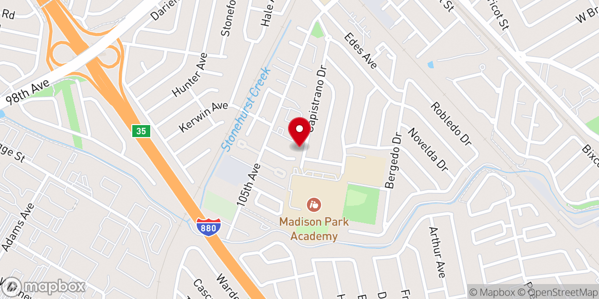 Map showing location of Community Reformed Church