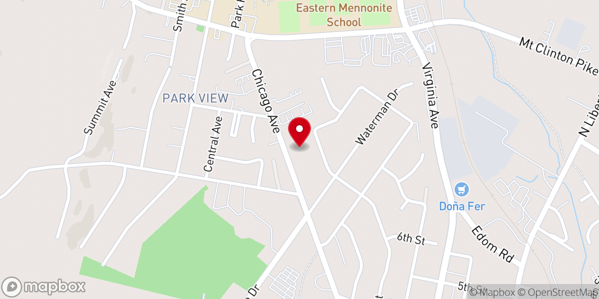 Map showing location of Family Worship Center