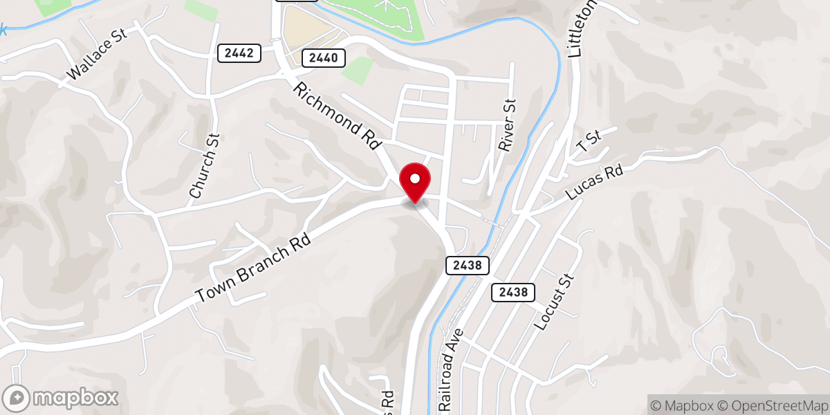 Map showing location of Manchester Christian Church