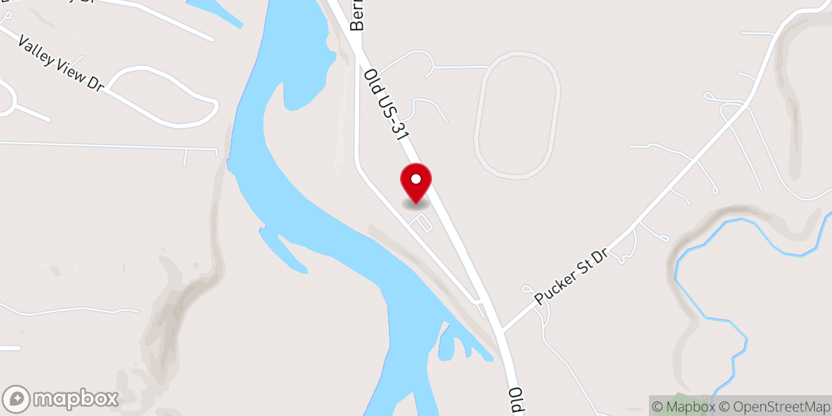 Map showing location of Fellowship Bible Church