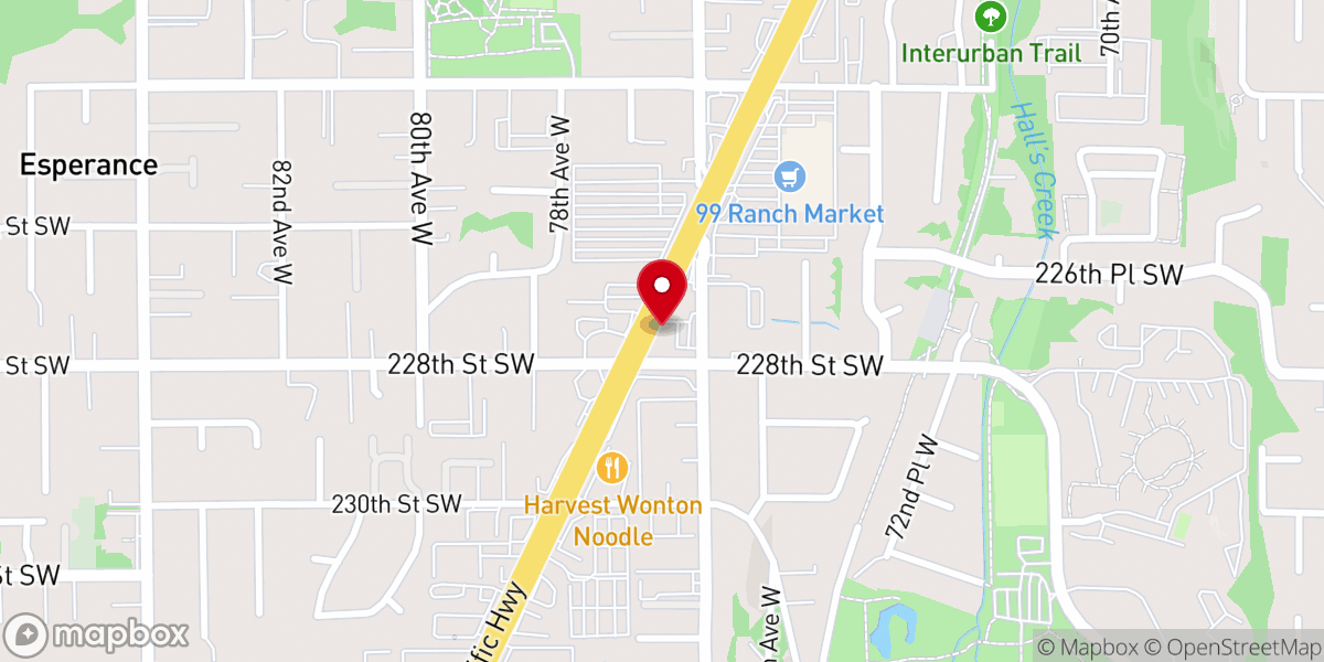 Map showing location of Northern Seattle Grace Church