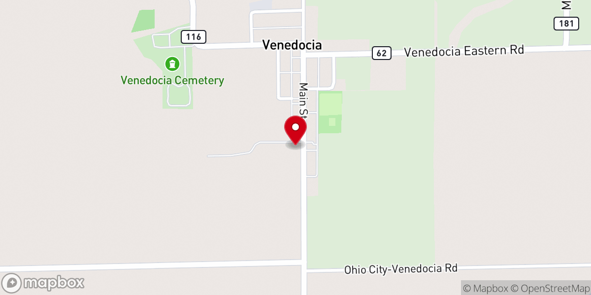 Map showing location of Salem United Presbyterian Church