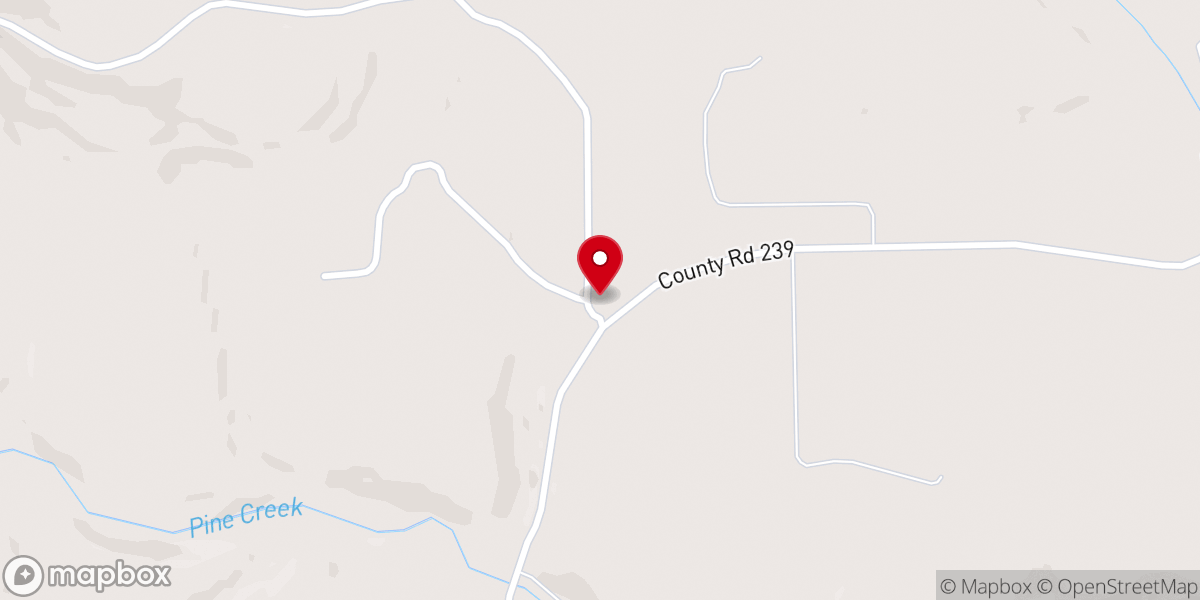 Map showing location of Rock Springs Baptist Church