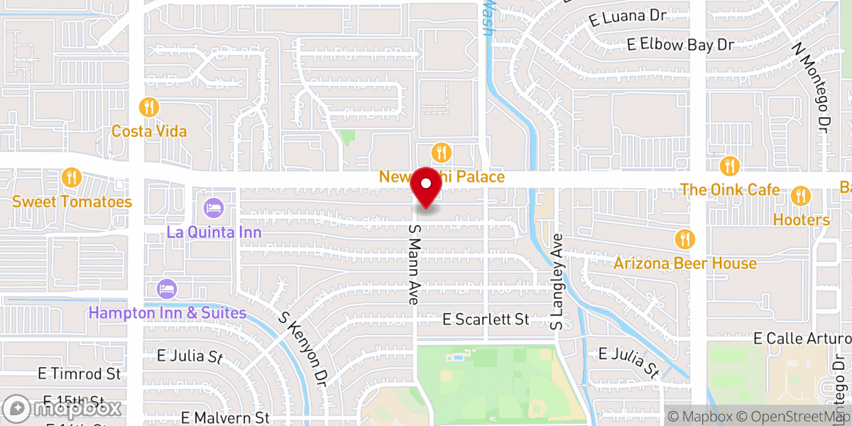 Map showing location of Fathers Church of Tucson Inc