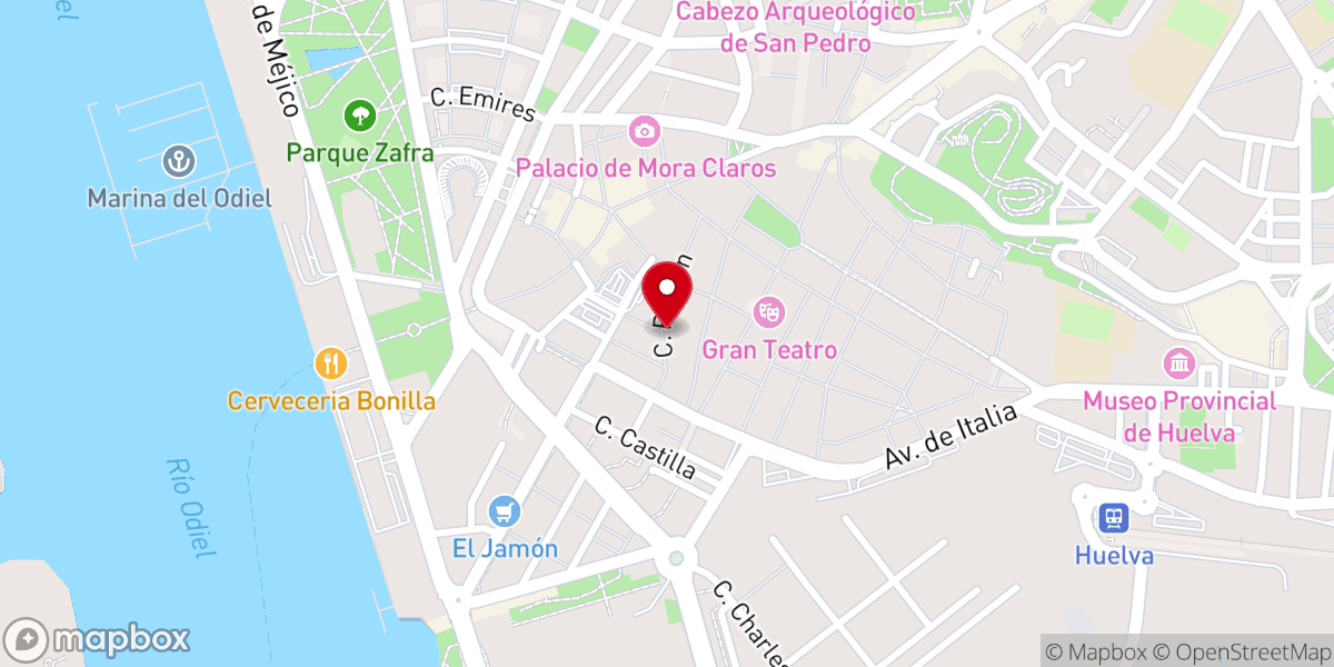 Map showing location of Hermandad de Nazareno. Huelva