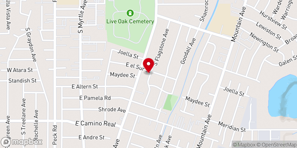 Map showing location of New Jerusalem Missionary Bapts