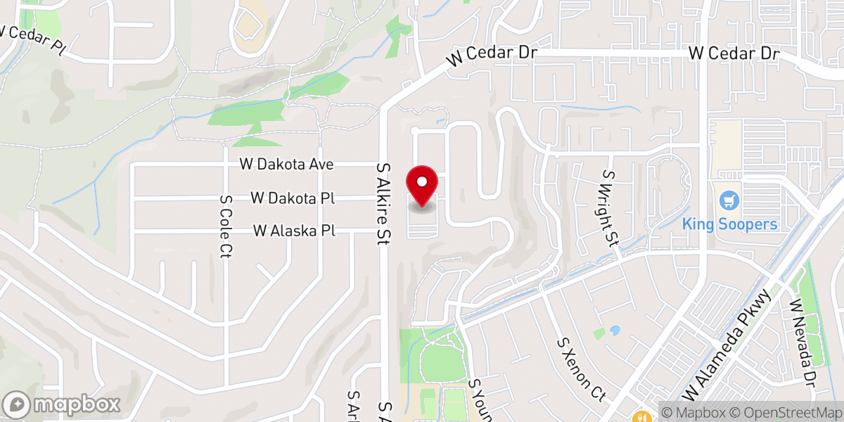 Map showing location of Lakewood Church of Christ