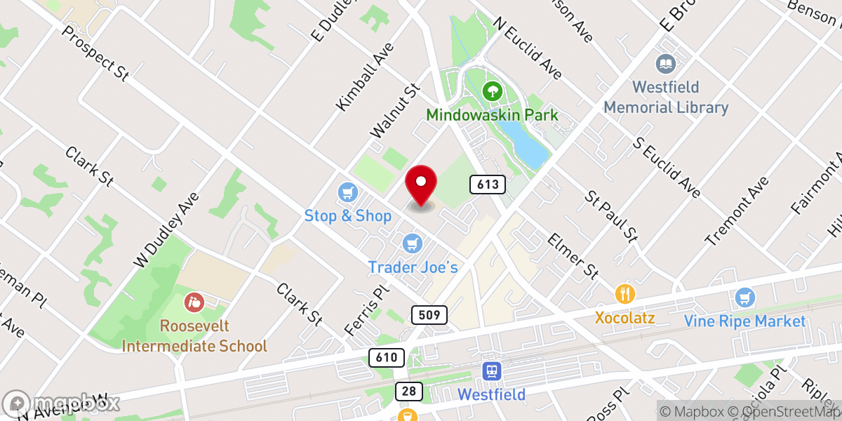 Map showing location of American Baptist Churches of New Jersey