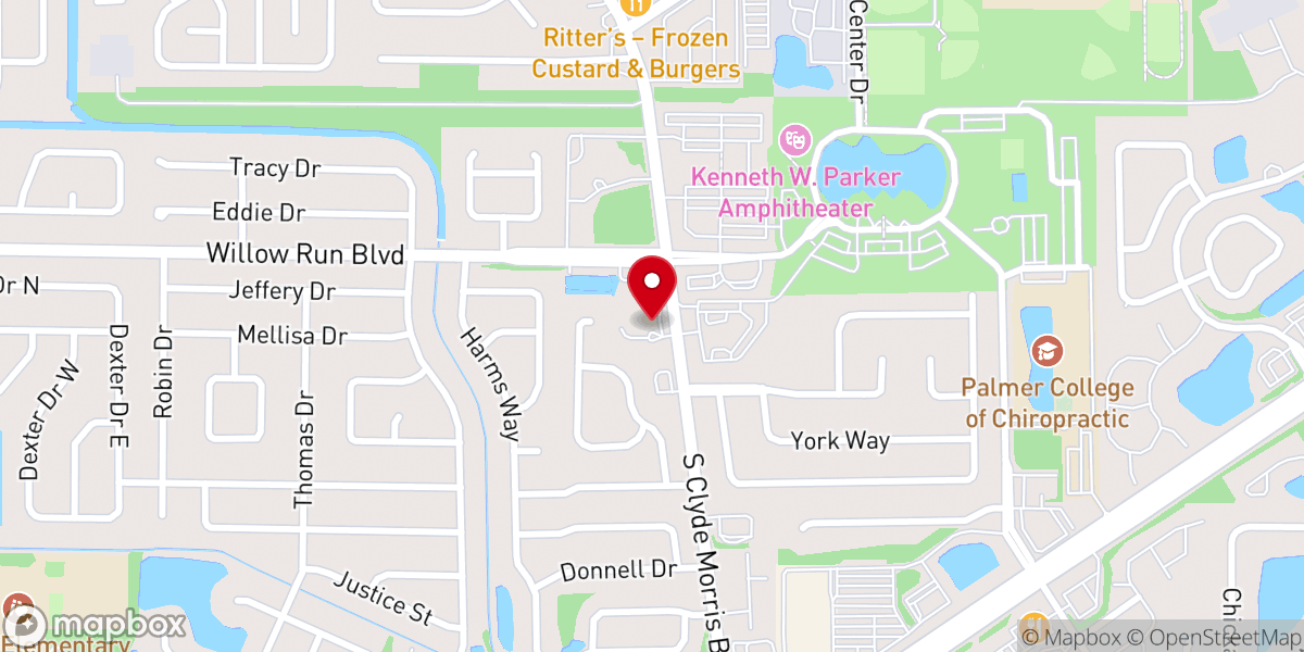 Map showing location of Faith Church-United Brethren