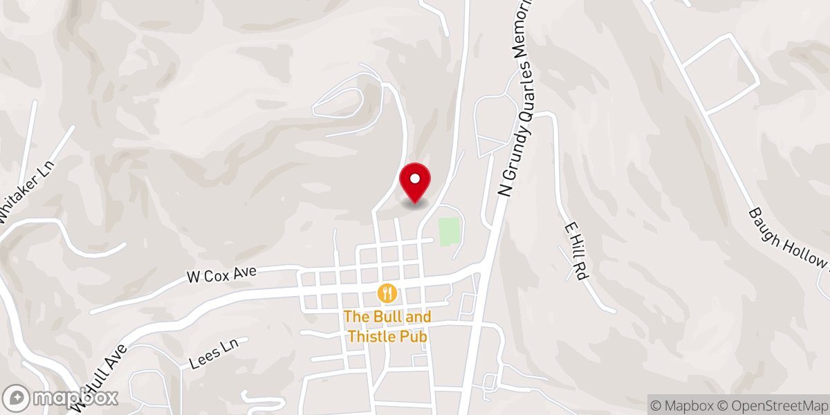 Map showing location of New Hope Baptist Church Care Center - Food Distribution Center