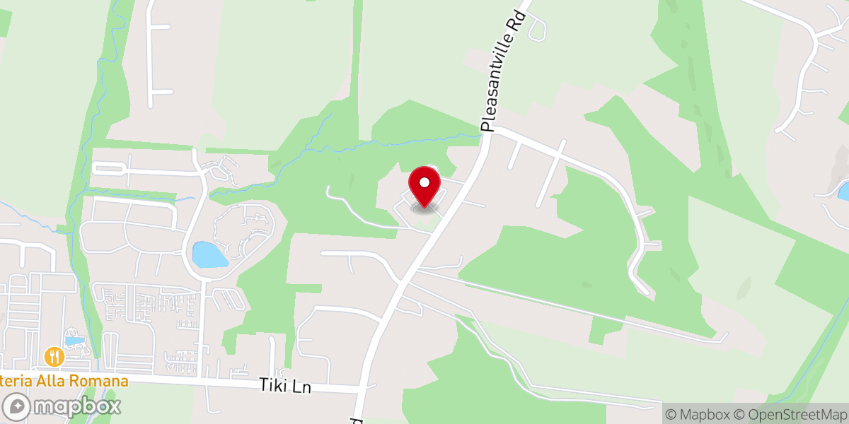 Map showing location of First Baptist Church Lancaster