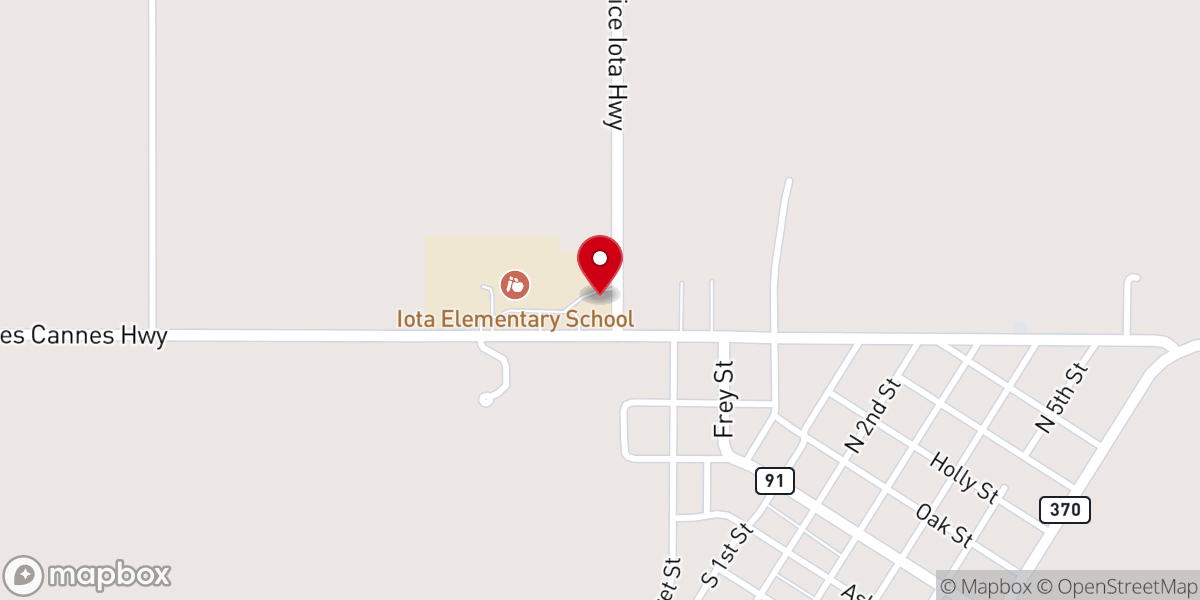 Map showing location of Iota Elementary School