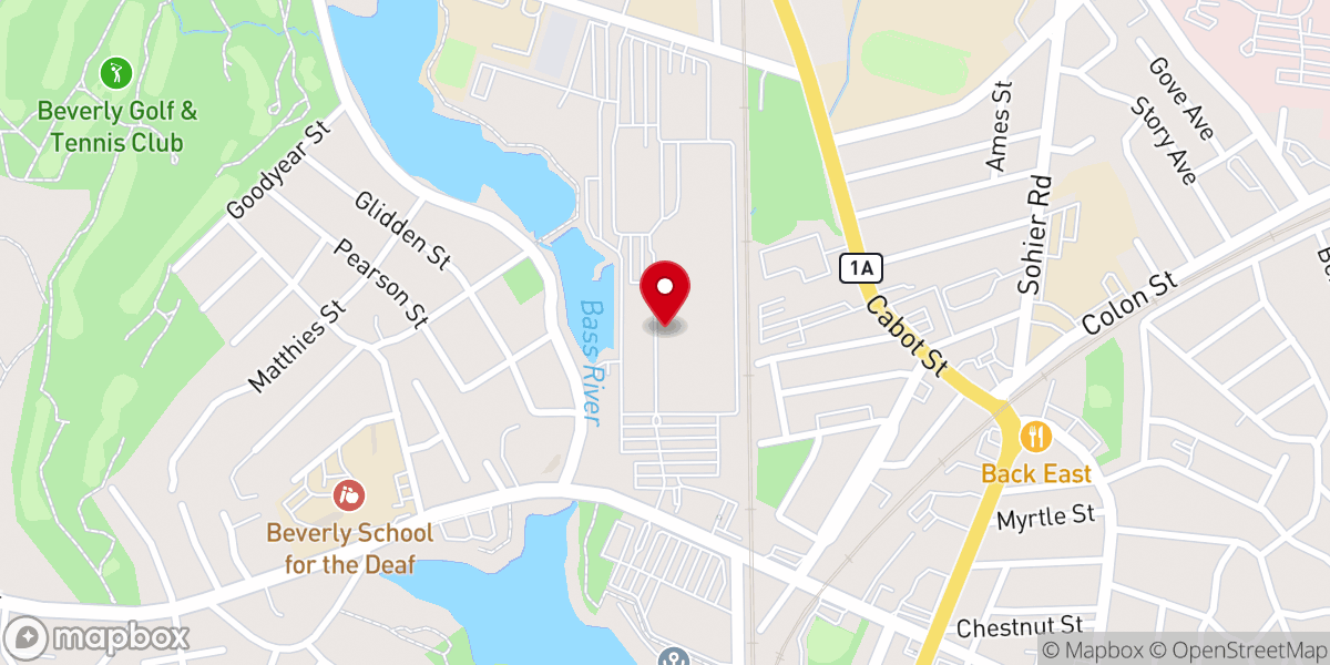 Map showing location of Igreja Presbiteriana de Peabody