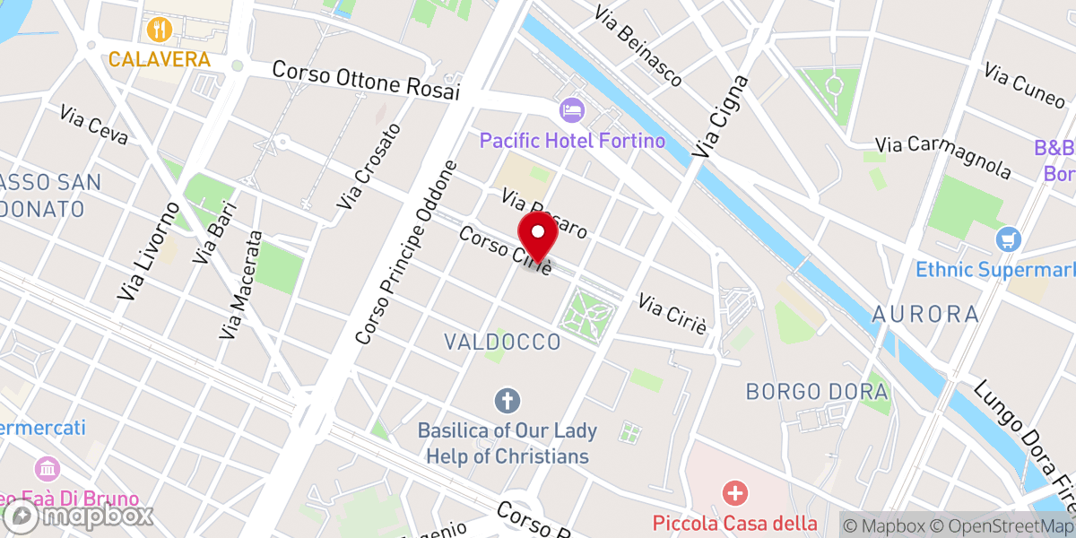 Map showing location of Chiesa Evangelica Cristiana Missionaria Internazionale CCMI Torino
