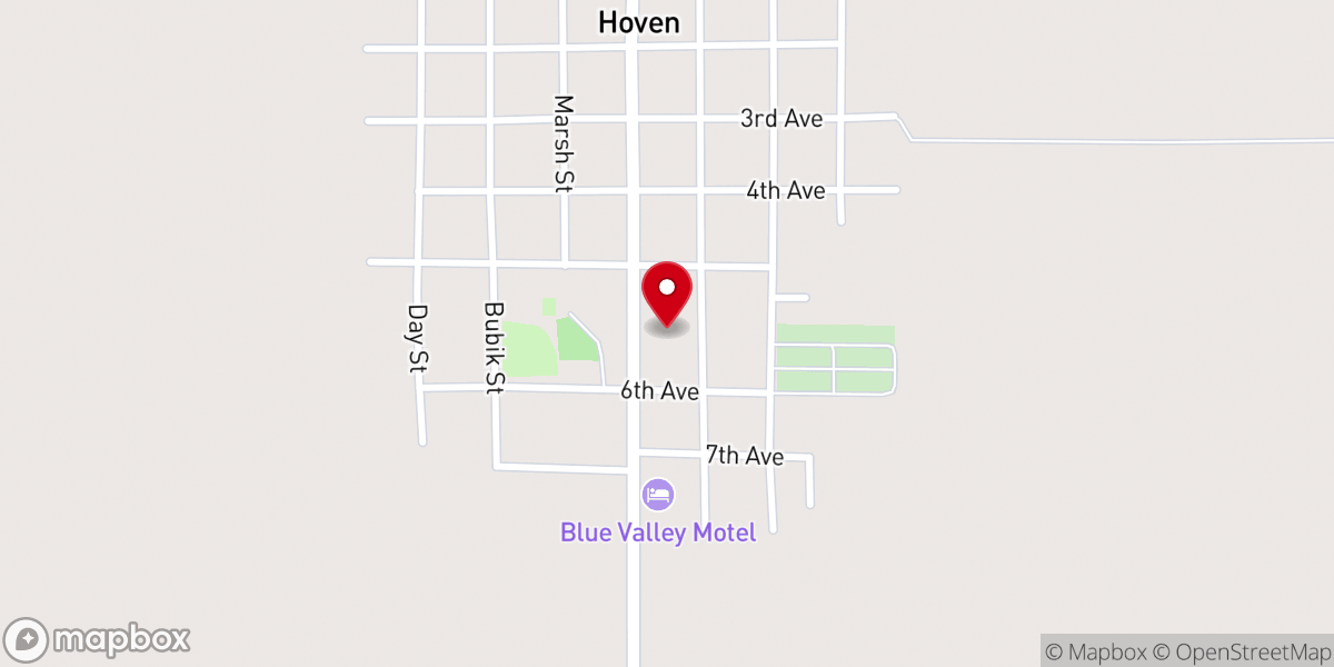Map showing location of Cathedral of the Prairie
